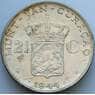 Кюрасао 2 1/2 гульдена 1944 КМ46 AU Серебро (J05.19) арт. 16846
