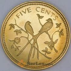 Белиз 5 центов 1974 КМ39 Proof арт. 57163 Белиз 5 центов 1974 КМ39 Proof арт. 57163