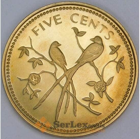 Белиз 5 центов 1974 КМ39 Proof арт. 57163