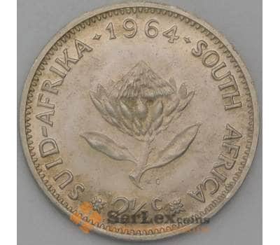Монета Южная Африка ЮАР 2 1/2 цента 1964 КМ58 Proof арт. 28163