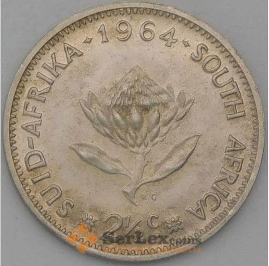 Южная Африка ЮАР 2 1/2 цента 1964 КМ58 Proof арт. 28163