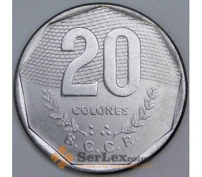 Коста-Рика 20 колон 1985 КМ216.2 UNC арт. 57250