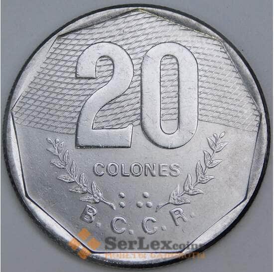 Коста-Рика 20 колон 1985 КМ216.2 UNC арт. 57250