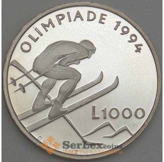 Сан-Марино 1000 лир 1994 КМ316 Proof Олимпиада (n17.19) арт. 21395 Сан-Марино 1000 лир 1994 КМ316 Proof Олимпиада (n17.19) арт. 21395