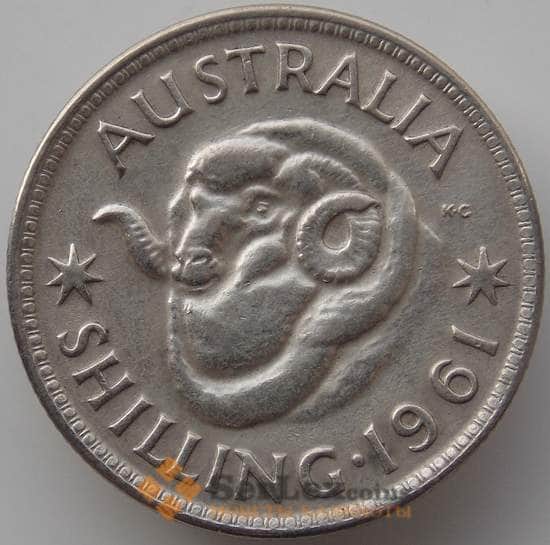 Австралия 1 шиллинг 1955-1963 КМ59 XF арт. 11452