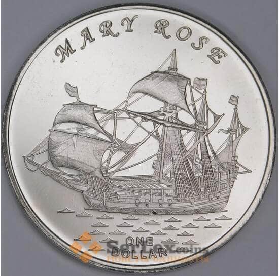 Гилберта острова (Кирибати) 1 доллар 2015 Корабль Mary Rose Мэри Роуз арт. 54978 Гилберта острова (Кирибати) 1 доллар 2015 Корабль Mary Rose Мэри Роуз арт. 54978