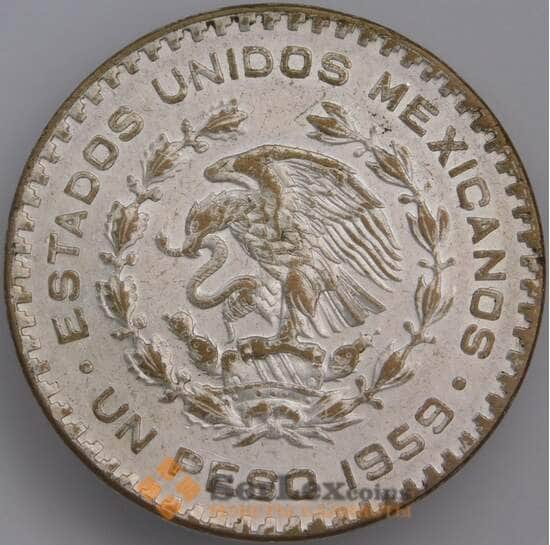 Мексика 1 песо 1959 КМ459 XF арт. 39952