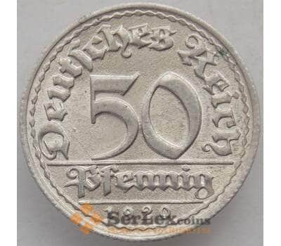 Монета Германия 50 пфеннигов 1920 D КМ27 UNC (J05.19) арт. 15729