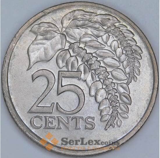 Тринидад и Тобаго 25 центов 1993 КМ32 aUNC арт. 57539