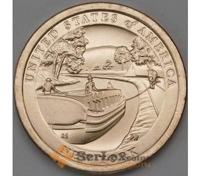 Монета США 1 доллар 2021 UNC D Инновации №12 Нью-Йорк - Канал Эри арт. 30174