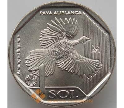 Монета Перу 1 соль 2018 UNC Белокрылый Гуан арт. 12340