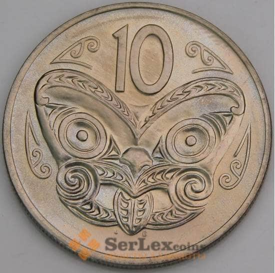 Новая Зеландия 10 центов 1972 КМ41 UNC арт. 46509