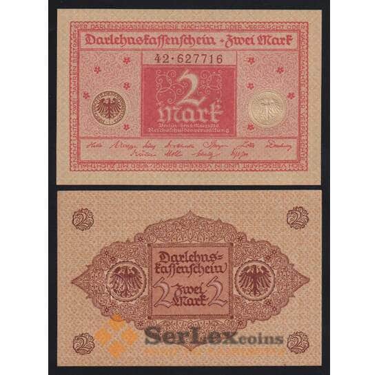 Германия 2 марки 1920 Р59 UNC арт. 53987