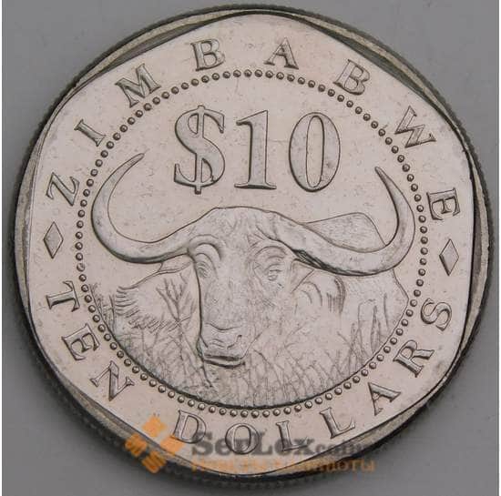 Зимбабве 10 долларов 2003 КМ14 UNC  арт. 18153