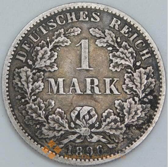 Германия 1 марка 1896 F КМ14 VF арт. 56832