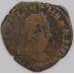 Франция монета 2 денье 1587 F Генри III  DOVBLE TOVRNOIS арт. 43444