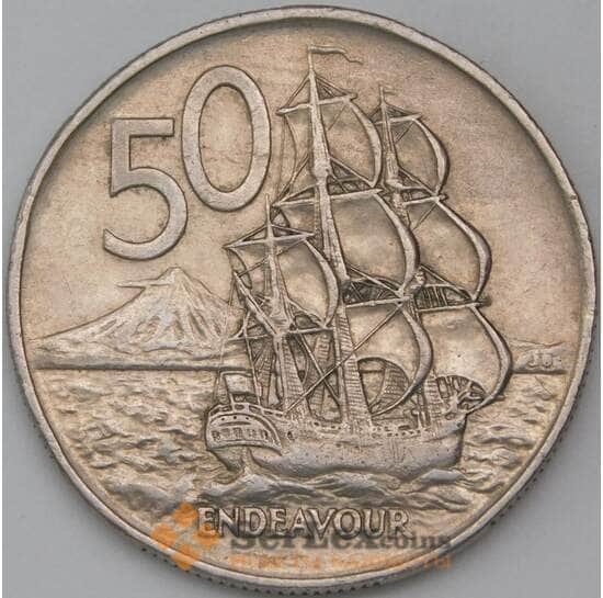 Новая Зеландия 50 центов 1977 КМ37 VF арт. 29264 Новая Зеландия 50 центов 1977 КМ37 VF арт. 29264