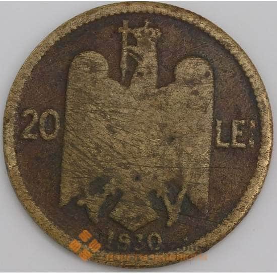 Румыния монета 10 лей 1930 КМ51 F арт. 45848