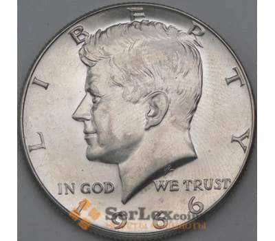 Монета США 1/2 доллара 1966 КМ202а aUNC Кеннеди арт. 28454