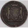 Россия Сибирь 1 копейка 1774 КМ F арт. 29251