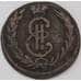Монета Россия Сибирь 1 копейка 1774 КМ F арт. 29251