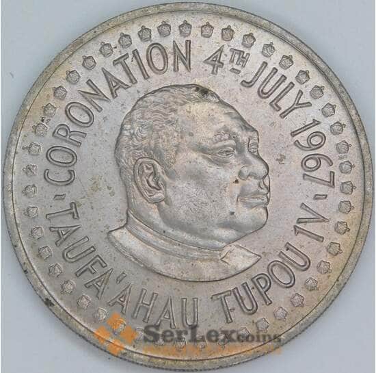 Тонга 50 сенити 1967 КМ15 BU Коронация Тауфа’ахау Тупоу IV арт. 56415 Тонга 50 сенити 1967 КМ15 BU Коронация Тауфа’ахау Тупоу IV арт. 56415