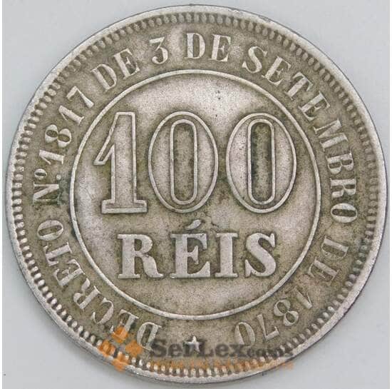 Бразилия 100 реалов 1878 КМ477 VF арт. 56587 Бразилия 100 реалов 1878 КМ477 VF арт. 56587