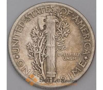 США монета 1 дайм 1938 КМ140 XF арт. 44552