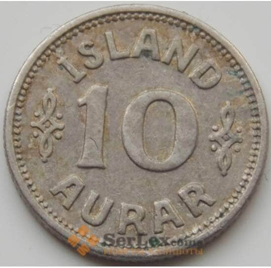 Исландия 10 эйре 1923 КМ1 VF арт. 7382