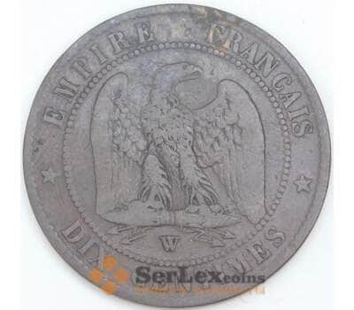 Франция 10 сантимов 1856 W КМ771 F арт. 56969
