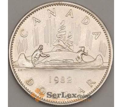 Монета Канада 1 доллар 1982 КМ120.1 BU Каноэ (n17.19) арт. 21678