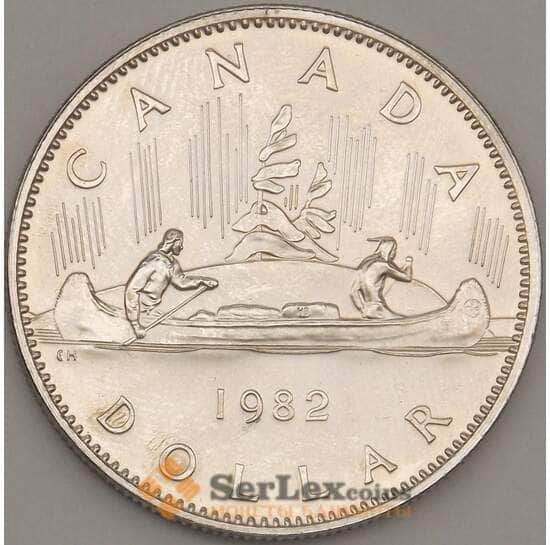 Канада 1 доллар 1982 КМ120.1 BU Каноэ (n17.19) арт. 21678