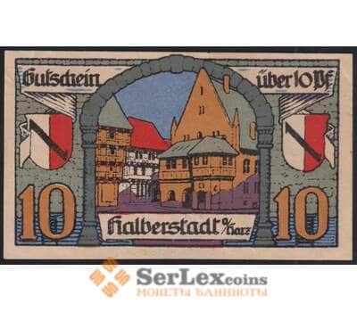 Германия Хальберштадт 10 пфеннигов 1920 Р504.1а-1/2 aUNC арт. 48654