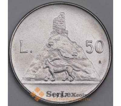 Сан-Марино 50 лир 1987 КМ206 UNC 15 лет возобновлению чеканке монет арт. 41548