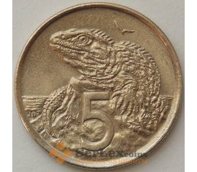 Монета Новая Зеландия 5 центов 2002 КМ116 AU (J05.19) арт. 17286