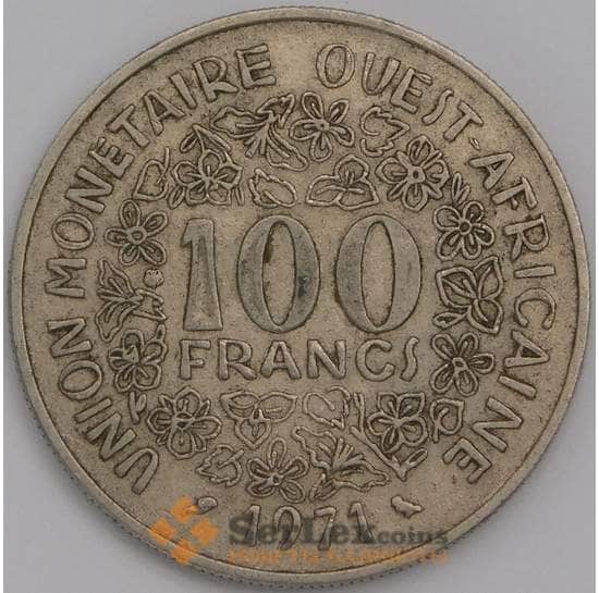 Западная Африка 100 франков 1971 КМ4 VF арт. 38824