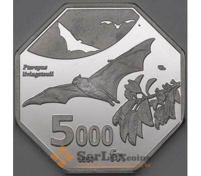 Мвали 5000 франков 1997 Prooflike UNUSUAL Летучая мышь арт. 26618