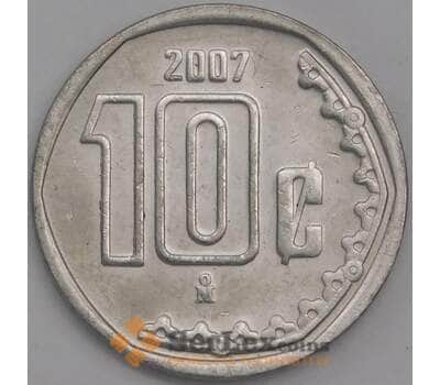 Мексика монета 10 сентаво 2007 КМ547 UNC арт. 41951