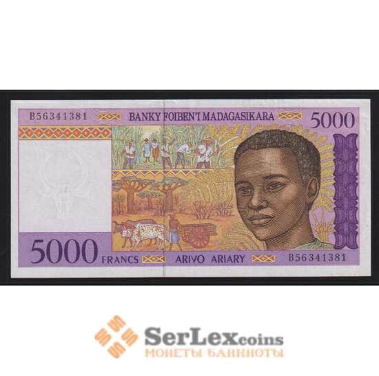 Мадагаскар 5000 франков 1995 Р78b AU арт. 55916