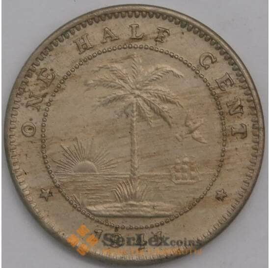 Либерия монета 1/2 цента 1941 КМ10а AU арт. 42724