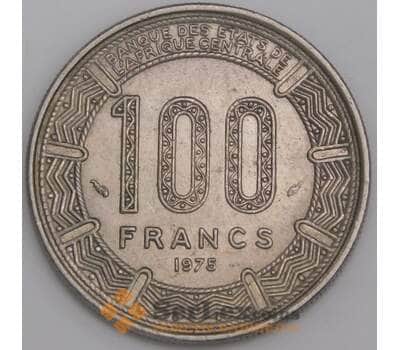 Чад монета 100 франков 1975 КМ3 aUNC арт. 45888