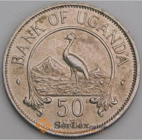 Уганда монета 50 центов 1970 КМ4 аUNC арт. 46325