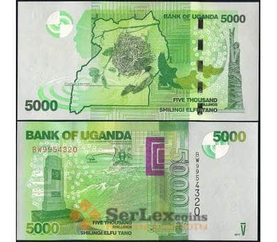 Банкнота Уганда 5000 шиллингов 2017 Р51 UNC арт. 22644