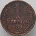 Монета СССР 1 копейка 1924 Y76 VF арт. 18655