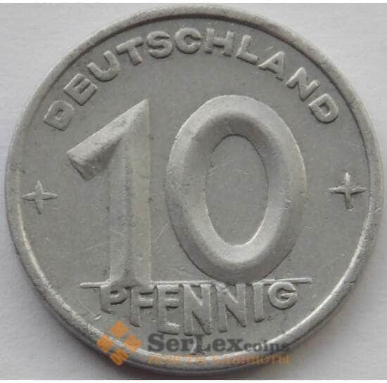 Германия (ГДР) 10 пфеннингов 1948 КМ3 XF (БАМ) арт. 9804