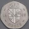 Гана монета 200 седи 1998 КМ35 UNC арт. 9354