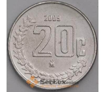 Мексика монета 20 сентаво 2009 КМ935 UNC арт. 41948