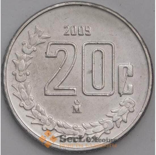 Мексика монета 20 сентаво 2009 КМ935 UNC арт. 41948