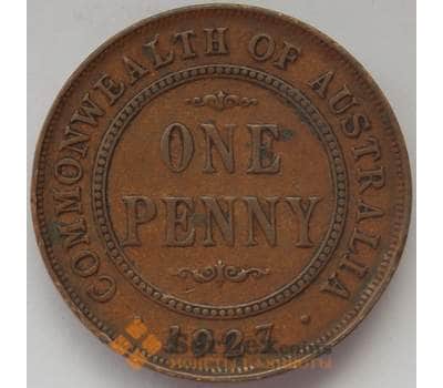 Монета Австралия 1 пенни 1927 КМ23 VF Георг V (J05.19) арт. 17160