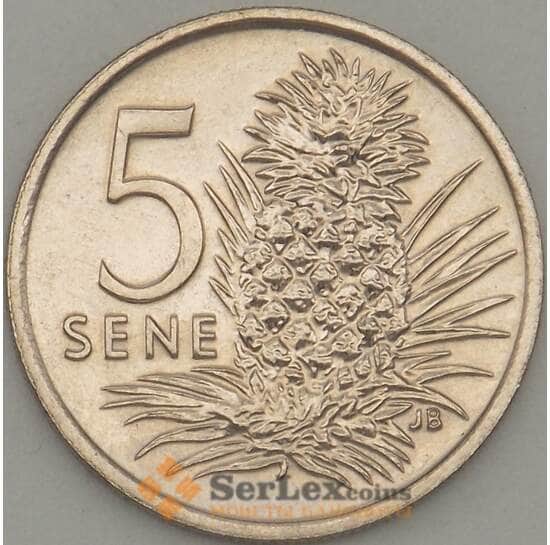 Самоа 5 сене 2002 КМ131 UNC (J05.19) арт. 18234